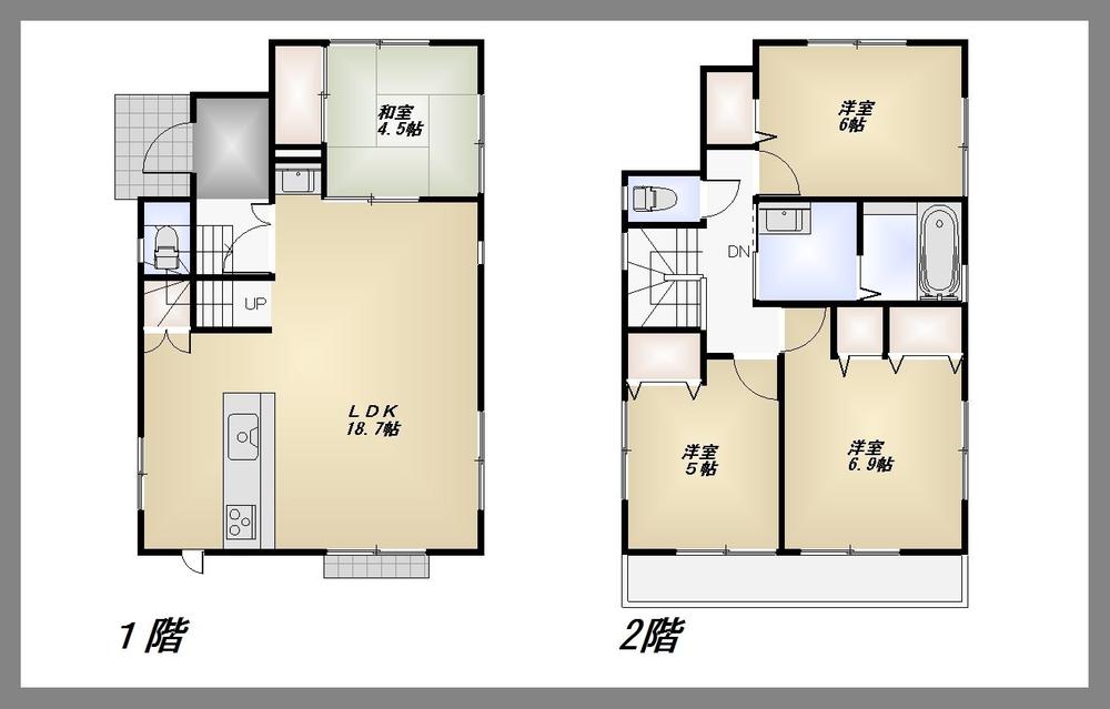 Floor plan. 38,800,000 yen, 4LDK, Land area 118.64 sq m , Building area 92.94 sq m