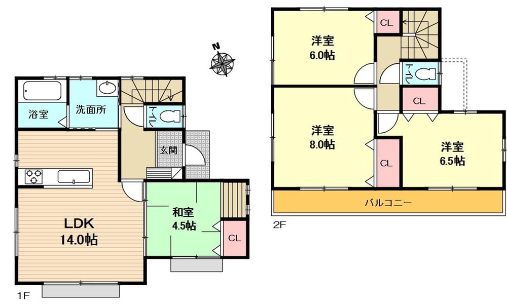 Other building plan example. Building plan example (No. 5 locations) Building price 11 million yen, Building area 123.01 sq m