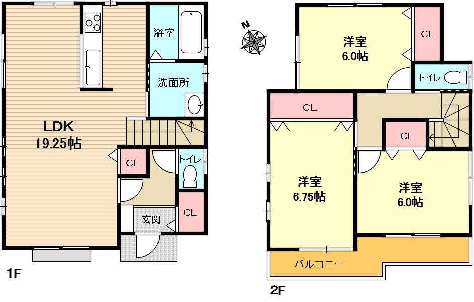 Other building plan example. Building plan example (No. 6 locations) Building price 11 million yen, Building area 120.04 sq m