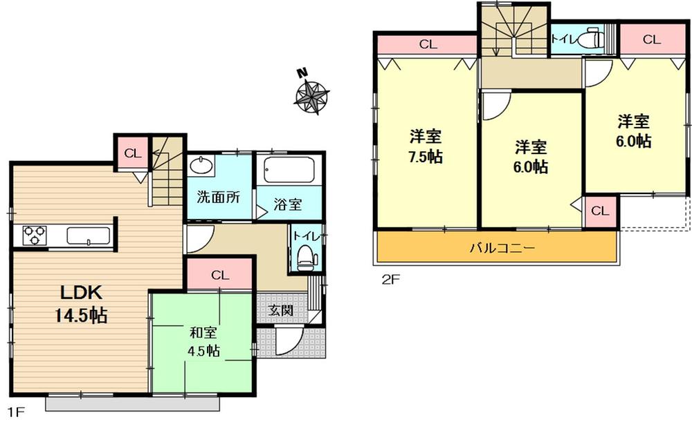Other building plan example. Building plan example (No. 7 locations) Building price 11 million yen, Building area 120.05 sq m