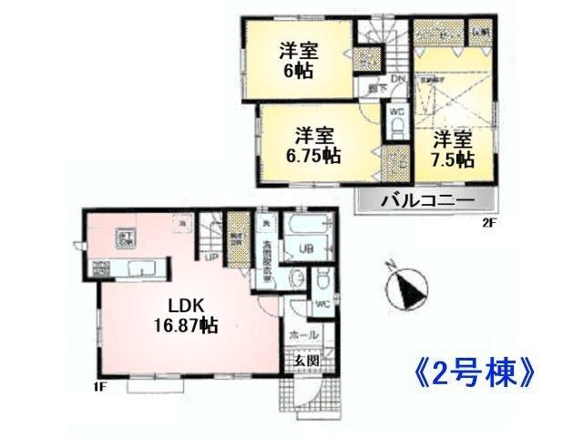 Floor plan. 39,800,000 yen, 3LDK, Land area 98.56 sq m , Building area 86.73 sq m