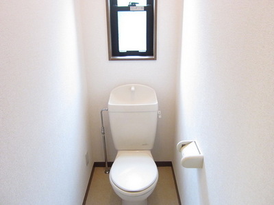 Toilet. Toilet with a clean feeling with a window