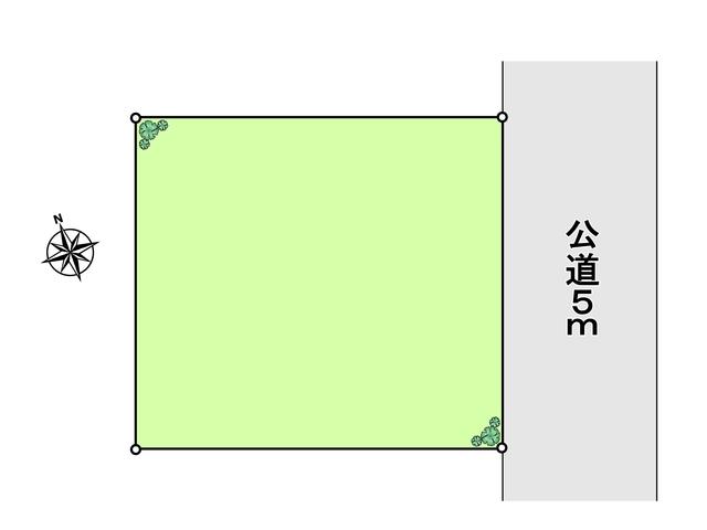 Compartment figure. Land price 70 million yen, Land area 156.78 sq m Tachikawa Shibasaki-cho 2-chome compartment view