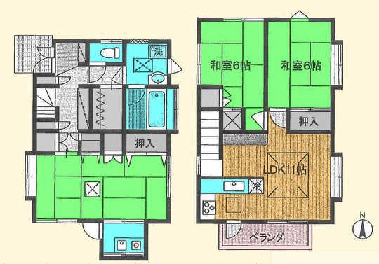 Floor plan. 23.8 million yen, 3LDK + S (storeroom), Land area 86.94 sq m , Building area 84.13 sq m floor plan