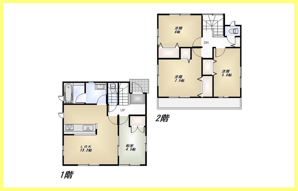 Floor plan. 29,800,000 yen, 4LDK, Land area 108.95 sq m , Building area 88.68 sq m