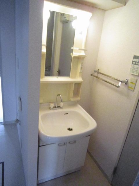 Washroom. Convenient vanity