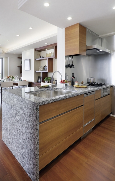 kitchen / System kitchen with a sense of openness and functionality & beauty