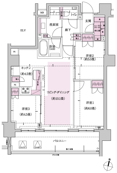 Floor: 3LDK + SIC, the occupied area: 69.13 sq m, Price: 80,780,000 yen, now on sale