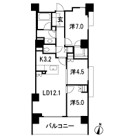 Floor: 3LDK + WIC, the area occupied: 72.1 sq m, Price: TBD