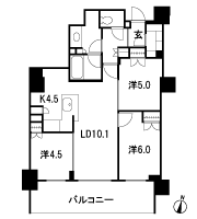 Floor: 3LDK + SIC, the occupied area: 69.13 sq m, Price: 80,780,000 yen, now on sale