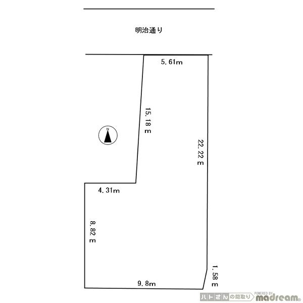 Compartment figure. Land price 33,800,000 yen, Land area 170.58 sq m
