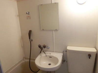 Washroom. Washbasin with mirror