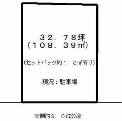Compartment figure. Land price 95 million yen, Land area 108.39 sq m