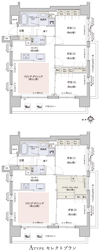 Floor: 3LDK, occupied area: 65.52 sq m, Price: 48,606,000 yen ~ 55,971,000 yen, now on sale