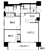 Floor: 2LDK, occupied area: 58.07 sq m, Price: 41,452,000 yen ~ 44,293,000 yen, now on sale
