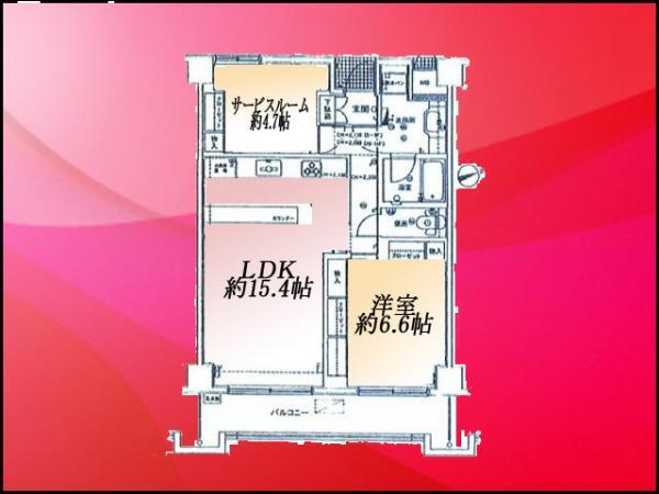 Floor plan. 1LDK+S, Price 35,200,000 yen, Footprint 65.6 sq m