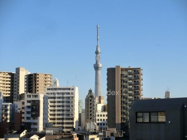 View photos from the dwelling unit. It is open-minded view that Sky tree can be expected ☆