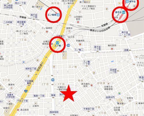 Local guide map. Local guide map, 4 You can use routes 3 Station! Tokyo Metro Tozai Line "Minowa" Station 8-minute walk Hibiya Line ・ Tsukuba Express "Minami-Senju" station 14 mins Toden Arakawa Line "Minowa Bridge" is the station 11 minutes' walk and very convenient