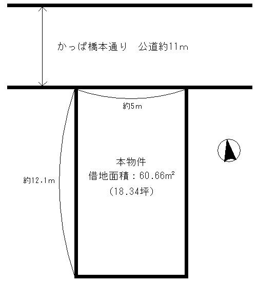 Compartment figure. Land price 26.5 million yen, Land area 60.66 sq m
