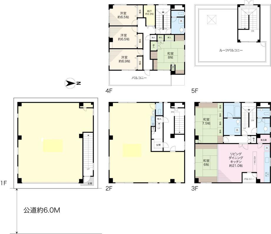 Floor plan. 100 million 33.8 million yen, 6LDK, Land area 109.32 sq m , Building area 346.03 sq m