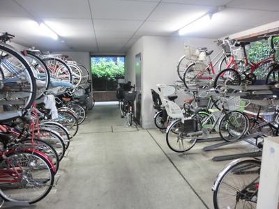 Other common areas. On-site bicycle parking lot equipped