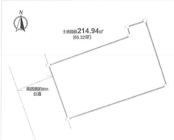Compartment figure. Land price 100 million yen, Land area 215.94 sq m