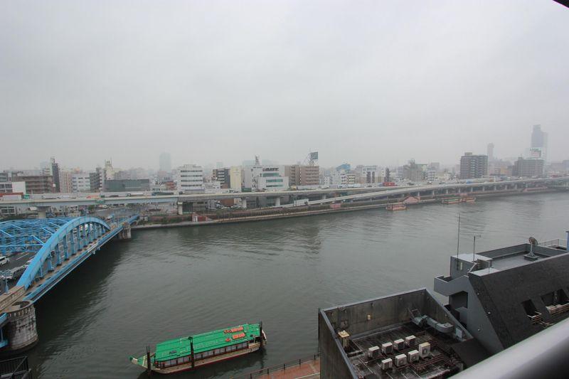 View photos from the dwelling unit. Sumida River fireworks display is visible