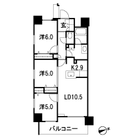 Floor: 3LDK, occupied area: 65.52 sq m, Price: 39,425,000 yen ・ 44,353,000 yen, now on sale