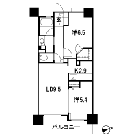 Floor: 2LDK + WIC / 1LDK + S + WIC, the occupied area: 54.86 sq m, Price: 37,432,000 yen, now on sale