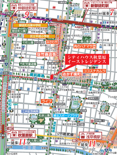 Local guide map  ※ Some road ・ An excerpt of the facilities have been notation.