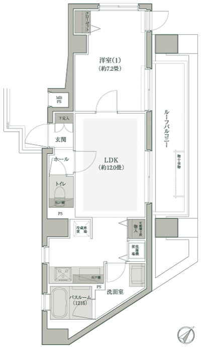 Floor: 1LDK, occupied area: 45.62 sq m, Price: TBD
