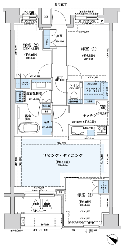 Floor: 3LDK + WIC + N, the occupied area: 72.24 sq m, Price: TBD