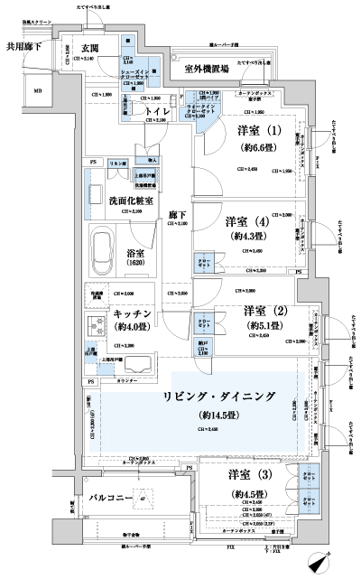 Floor: 4LDK + WIC + SIC + N, the occupied area: 94.33 sq m, Price: TBD