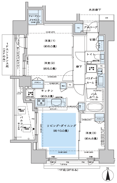 Floor: 3LD ・ K + WIC (walk-in closet), the occupied area: 65.78 sq m, Price: TBD