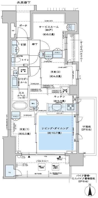 Floor: 2LD ・ K + S (service room (closet)), the occupied area: 66.08 sq m, Price: TBD