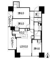 Floor: 3LD ・ K + WIC (walk-in closet), the occupied area: 65.78 sq m, Price: TBD