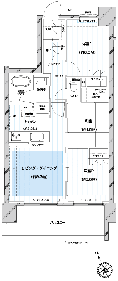 Floor: 3LDK, occupied area: 63.43 sq m, Price: 35,980,000 yen ~ 42,480,000 yen, now on sale