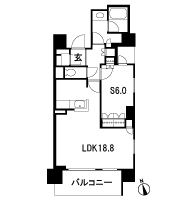 Floor: LDK + S, the occupied area: 57.78 sq m