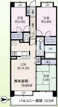 Floor plan. Storage rich 3LDK