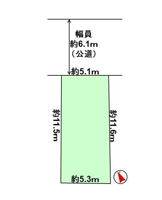 Compartment figure. Land price 38,800,000 yen, Land area 60.16 sq m land plots