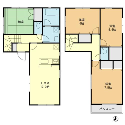 Floor plan. 31,800,000 yen, 4LDK, Land area 100.67 sq m , Building area 86.66 sq m floor plan