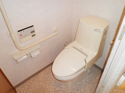 Toilet. Warm water washing toilet seat of the peace of mind