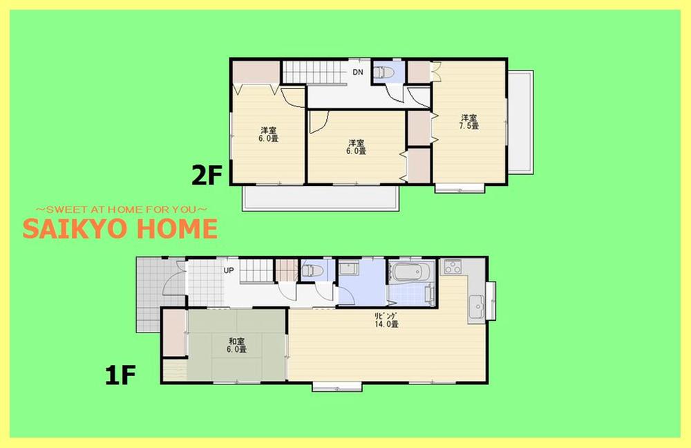 Floor plan. 33,800,000 yen, 4LDK, Land area 107.97 sq m , Building area 97.71 sq m