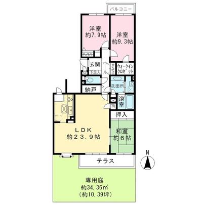 Floor plan. Tama City, Tokyo Toyokeoka 3-chome