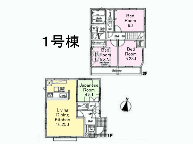Floor plan. 36,800,000 yen, 4LDK, Land area 104.96 sq m , Building area 83.47 sq m