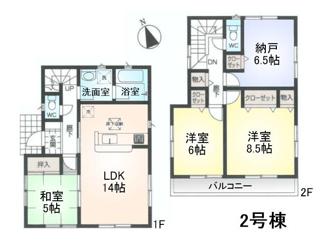 Floor plan. 39,800,000 yen, 3LDK+S, Land area 116.01 sq m , Building area 93.15 sq m