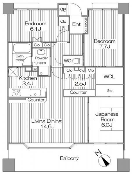 Floor plan. 3LDK, Price 37,900,000 yen, Occupied area 86.21 sq m , You exceed the balcony area 15.68 sq m Pledge LDK20!