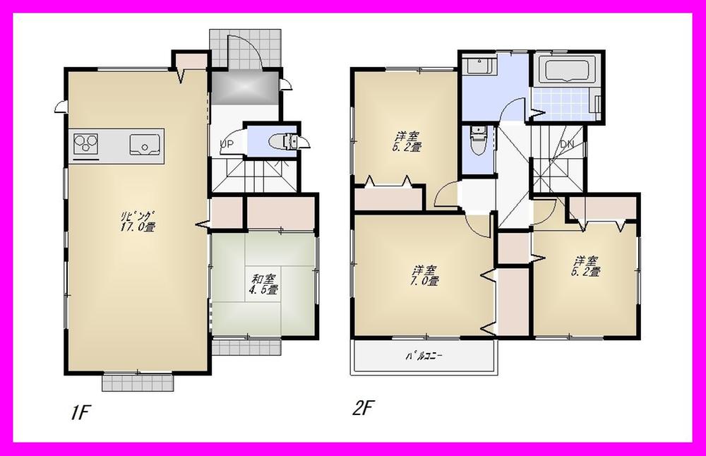 Floor plan. (5 Building), Price 37,800,000 yen, 4LDK, Land area 90.1 sq m , Building area 92.53 sq m
