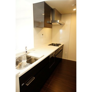 Kitchen.  [New construction 3LDK] Counter Kitchen ☆ Dishwasher with ☆ 