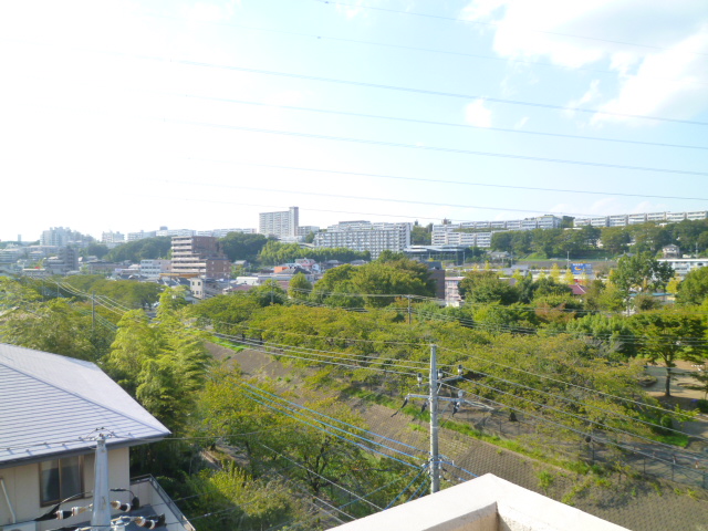 View. Good view a little because of the hill. Green lot